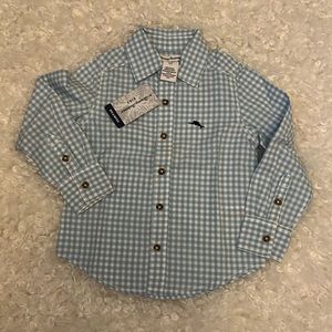 NWT Tommy Bahama Toddler Boys Long Sleeve Button Down (XS) 4